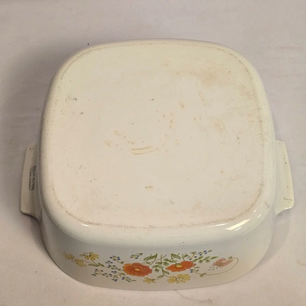 Corning Ware A-5-B 5 Quart‎ Wildflower Casserole Dish with Lid Vintage Pyroceram